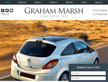 Tablet Screenshot of grahammarshcarsales.co.uk